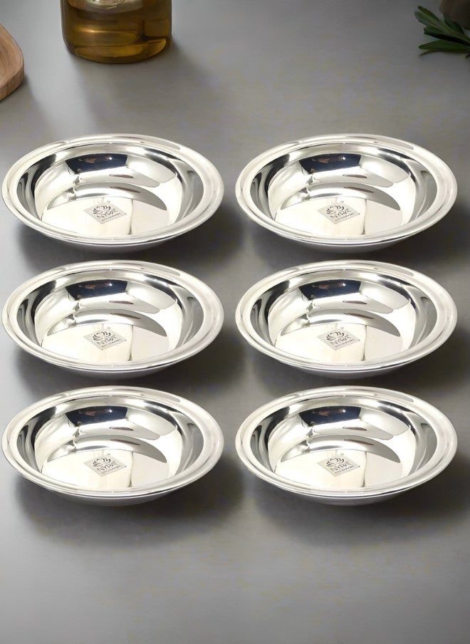 Nyra Kitchenware أواني مطبخ نيرا ستيل 2025 6 قطع وعاء غمس من الفولاذ المقاوم للصدأ آمن في غسالة الصحون - Image 1
